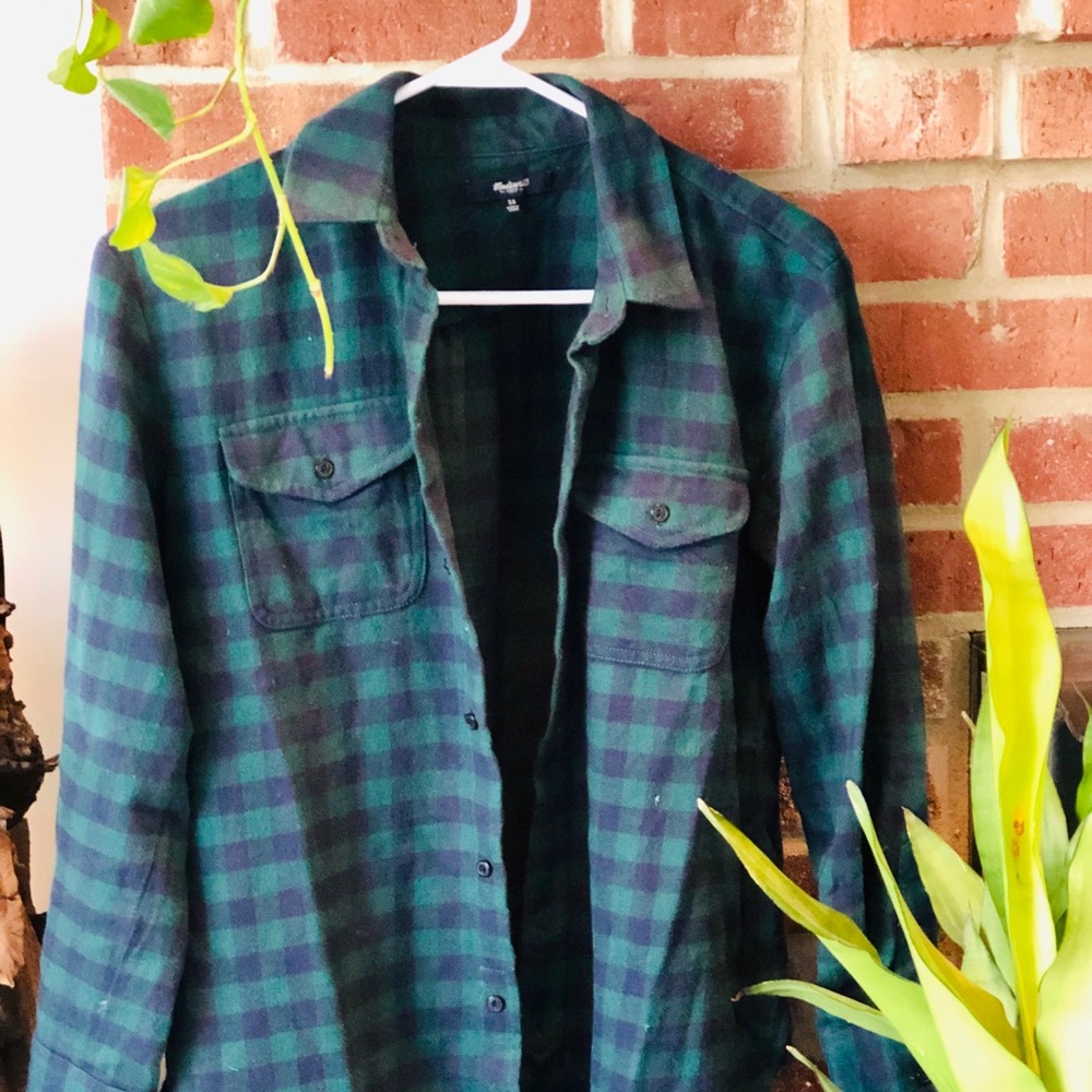 Madewell Buttoned Pocket Flannel XS - Picture 1 of 3